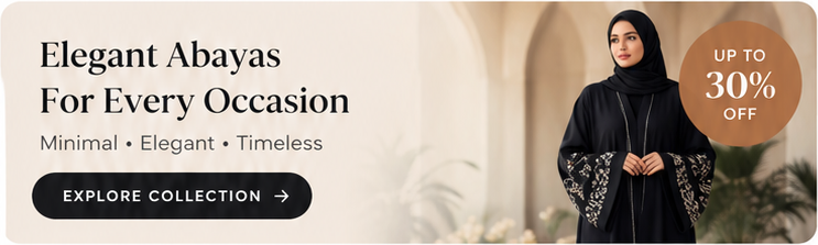 Elegant abayas for every occasion — up to 30% off